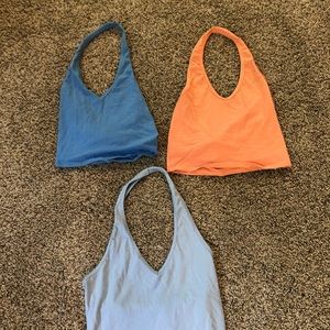 3 over the head crop tops